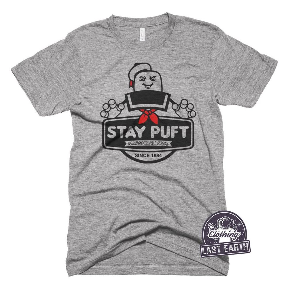 Stay Puft T-Shirt Funny Marshmallow Man Shirt Ghostbusters Vintage Movie Tee